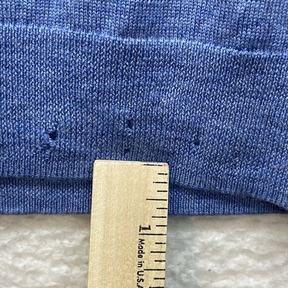 Nordstrom Sweater Mens Extra Large Blue 1/4 Zip Pullover Merino Wool Long Sleeve - Picture 7 of 14